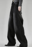 Bane Smoky Black Wide Denim Pants