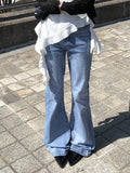 Botu Slim Washing Denim Bootcut Pants