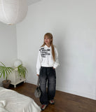 Meln Lettering Cropped Hoodie