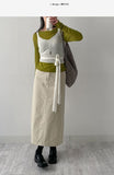 Olsen Cotton H-Line Long Skirt