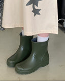 Yuhin Middle Color Rain Boots