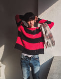 [LANARCH] Destroyed Stripe Knit