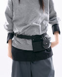 Pocket leather 2-way belt