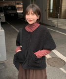 Bakoy fleece short sleeve cardigan