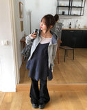 Popo Check Bustier Unbalance One Piece