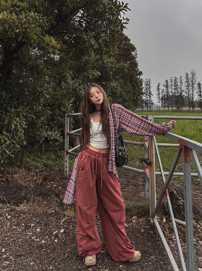【U LAN】Palt Pigment Underpocket Cargo Pants U LAN】Palt Pigment Underpocket Cargo Pants (U LAN/パンツ