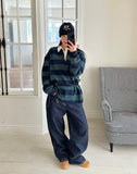 Piel Stripe Collar Tee