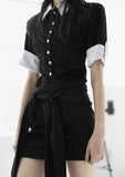 Claire Stripe Shirt Tee