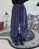 Kenny Velour Pintuck Banding Pants