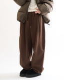 Mink pintuck balloon jogger sweatpants