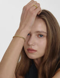 [Premium Plating] Ice Block Cuff Bangle