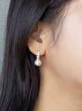 Duelve Cubic Pearl Earrings
