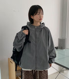 [unisex] Alvin Two-Way Hood Windbreaker