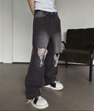 Pio Damaged Washed Denim Pants