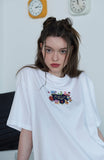 Roll Call Night Embroidered Short Sleeve Tee