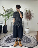 May Pigment Stripe Collar Tee