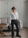 [U-BASIC] +3 cm Basic Bootcut (+Long ver)