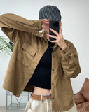 Modiel Suede Crop Shirt