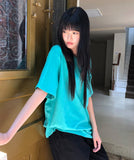 [Unisex] Ricket Back Eyelet Short Sleeve T-shirt
