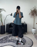 Gaen Terry Stripe Collar Tee