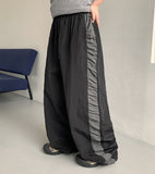 [unisex] Zensy banding string color matching side shirring nylon pants