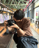 Cable knit short sleeve round ver