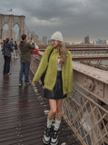 plain eco leather mini skirt
