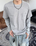 Tia Pocket Layered Long Sleeve Tee