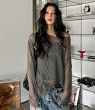 Reki Summer Square Mesh Knit