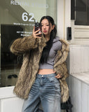 Fib Premium Mix Fur Coat