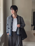 Noir Tweed Pocket Round Cardigan