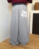 Vermi Number Patch Banding Strap Snap Button Training Long Pants