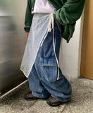 Laurent Flower Layered Wrap Skirt