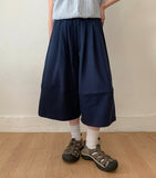 [unisex] Rello Pintuck Banding Bermuda Pants