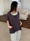 Lanahi Layered Pocket Short Sleeve Tee