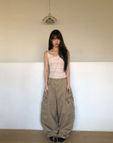 Karn Multi-Pocket Wide Cargo Pants
