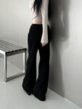 Slim fit low semi-boot pants