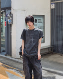Offset Vintage Lettering Short Sleeve T-shirt