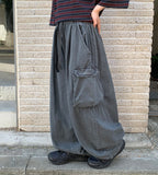 [Unisex] Bollenne Pigment Cargo Balloon Wide Pants