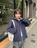 [unisex] Harui Cotton Button Over Hood Jacket