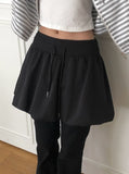 Ina Banding Pumpkin Mini Skirt