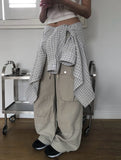 Aen Balloon Banding Cargo Wide Pants