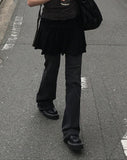 Baden Low Mini Shirring Flare Skirt