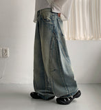 [unisex] Zenly Curve Denim Balloon Pants