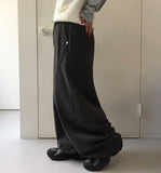 Shudlow Brushed Cut Banding Wide Balloon Pants