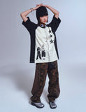3 STAR Raglan Short Sleeve Tee