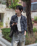 Cony Linen Crop Check Shirt