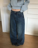 [MADE] Devon cut washing wide denim pants
