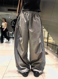 [UNISEX] Metal Track Wide Nylon Pants