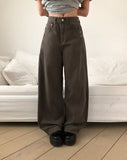 Winky Cotton Wide Pants